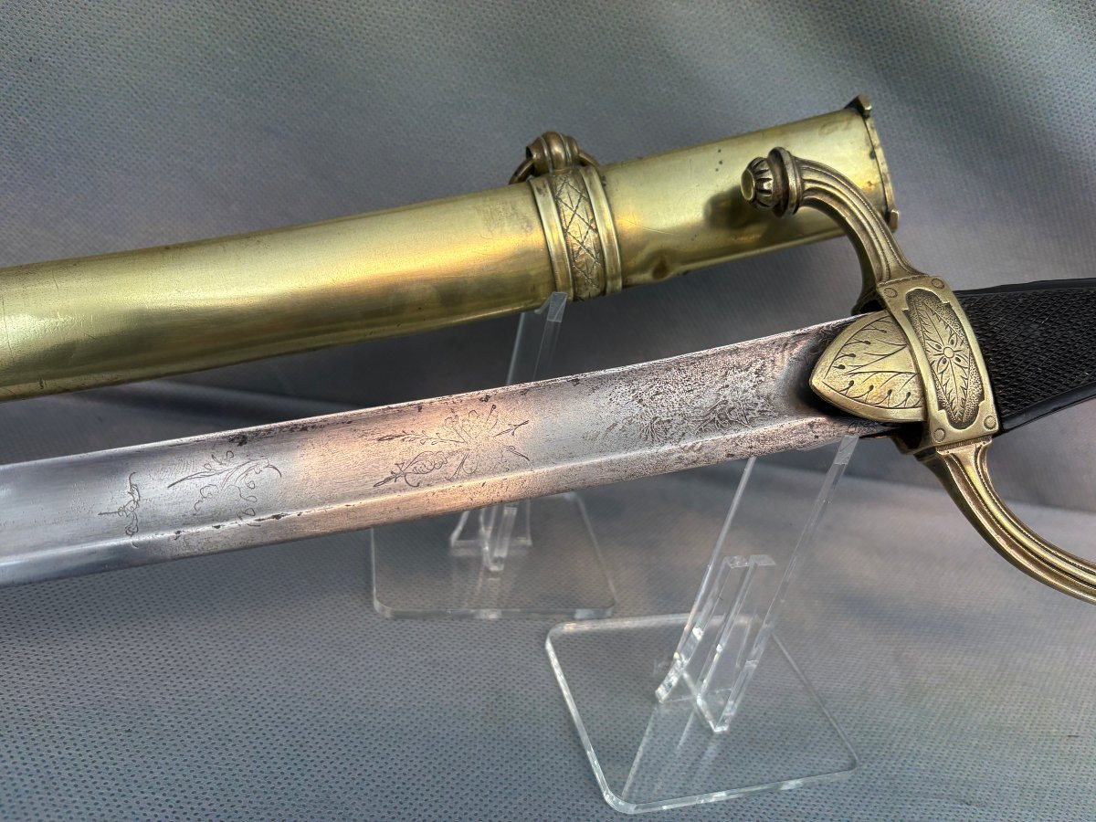 1 St Empire Light Cavalry Officer's Saber-photo-3