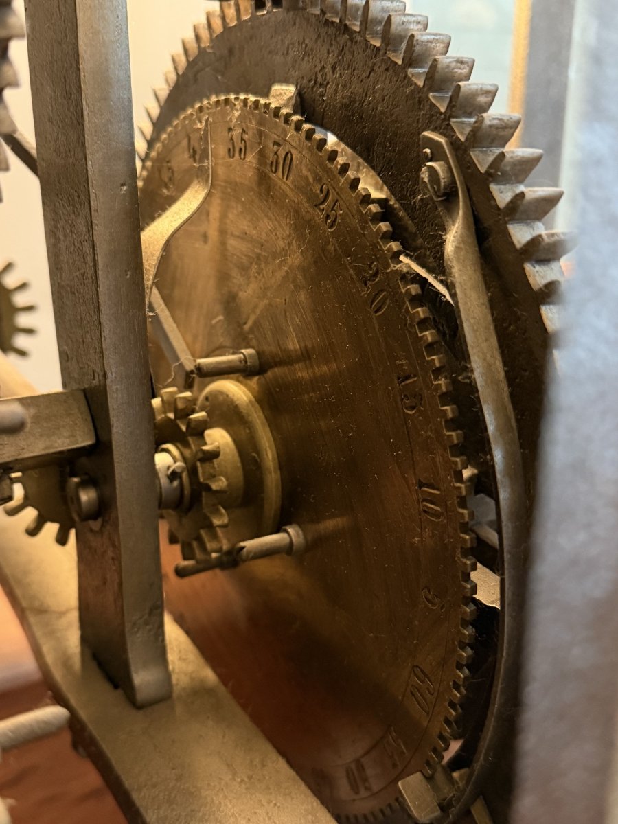 RARE HORLOGE CAGE DE CLOCHER OU D'EDIFICE 17E SIECLE -photo-3