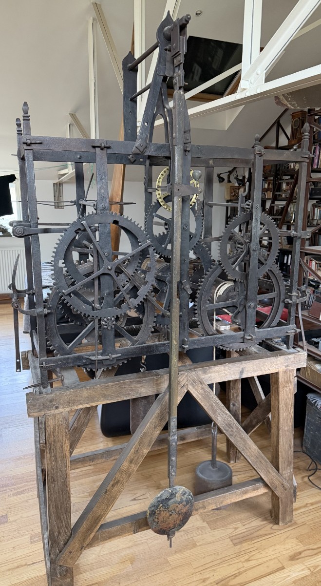 HORLOGE CAGE D'EDIFICE OU DE CLOCHER 18E SIECLE