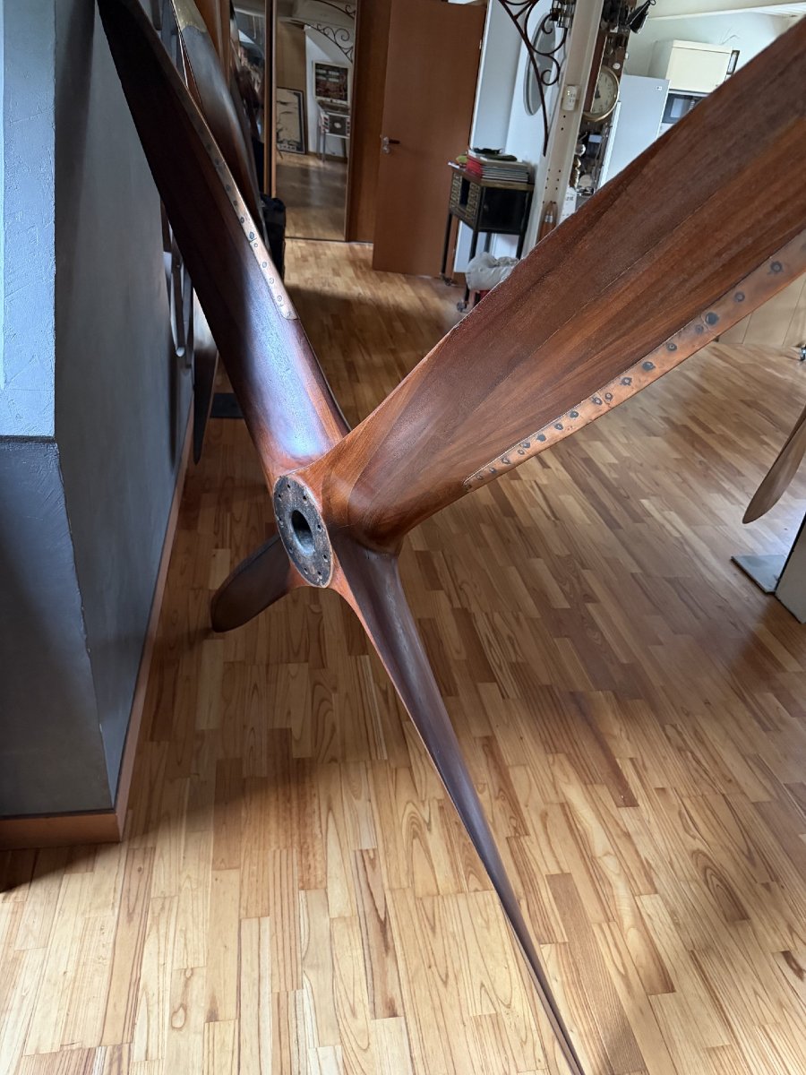 Four-bladed Propeller, Wood, Early 20th Century-photo-3