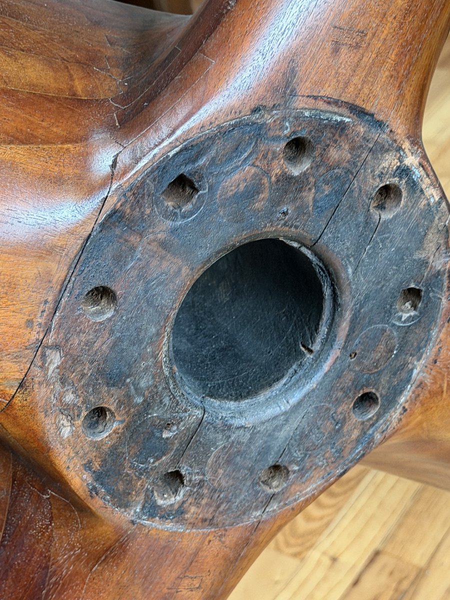 Four-bladed Propeller, Wood, Early 20th Century-photo-1