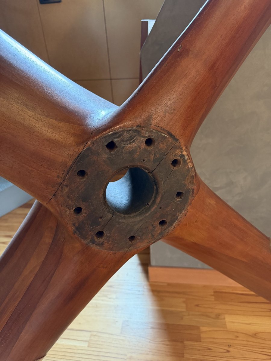 Four-bladed Propeller, Wood, Early 20th Century-photo-2