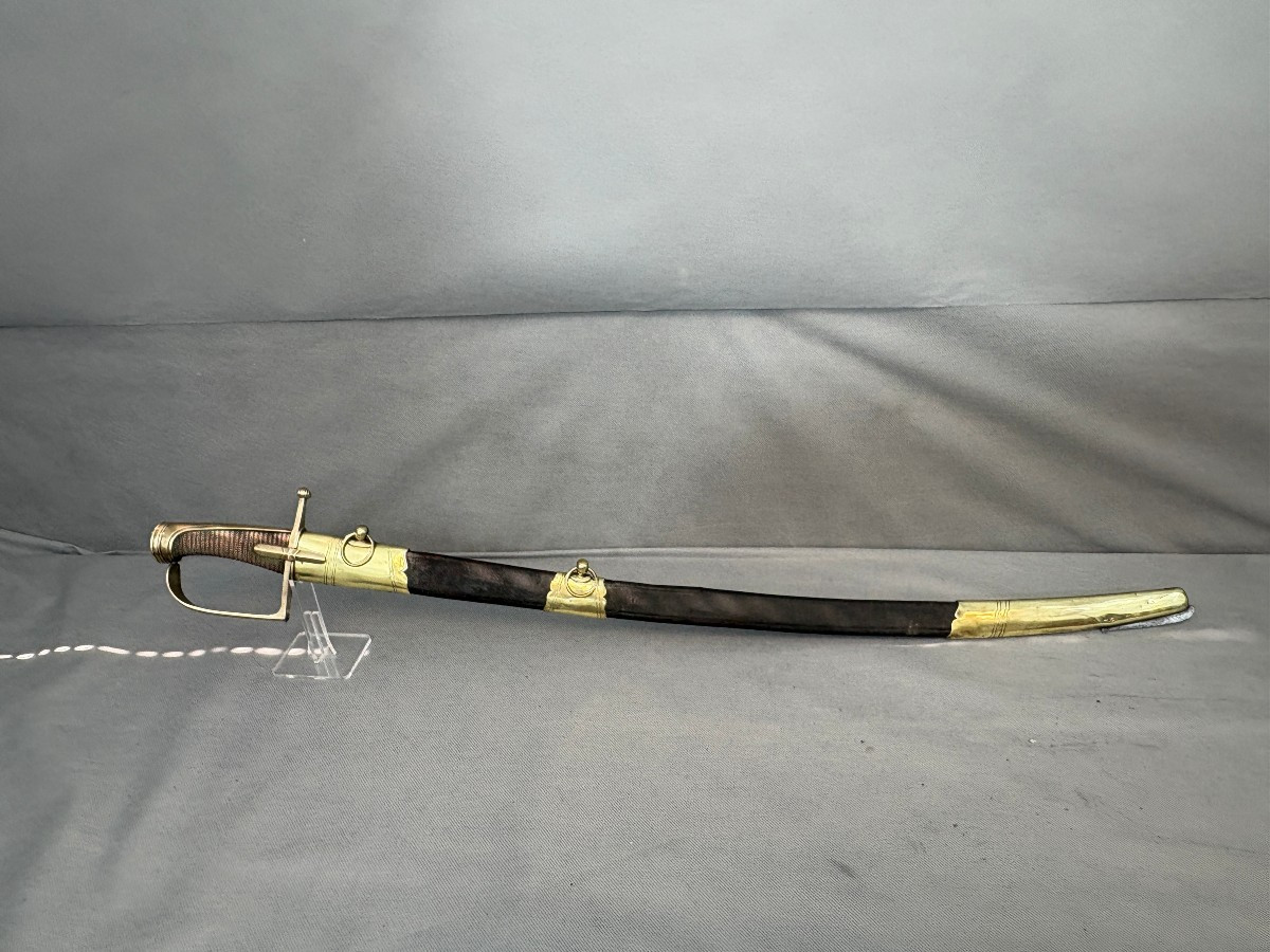 Sabre d'Officier De Chasseur Ou Hussard 18th Century-photo-3