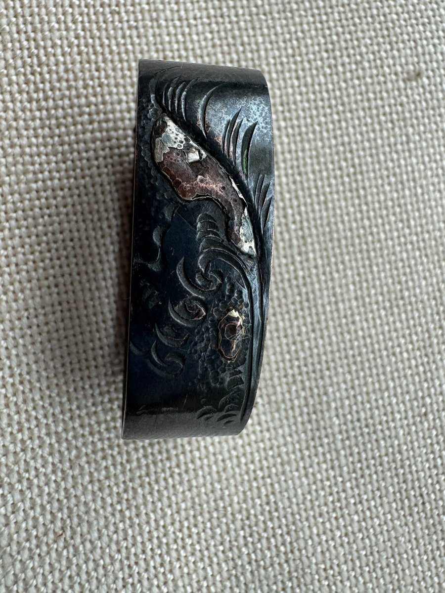 Fuchi And Kachira Japanese Sabre Katana ,wakisashi Or Tanto Edo Period-photo-3