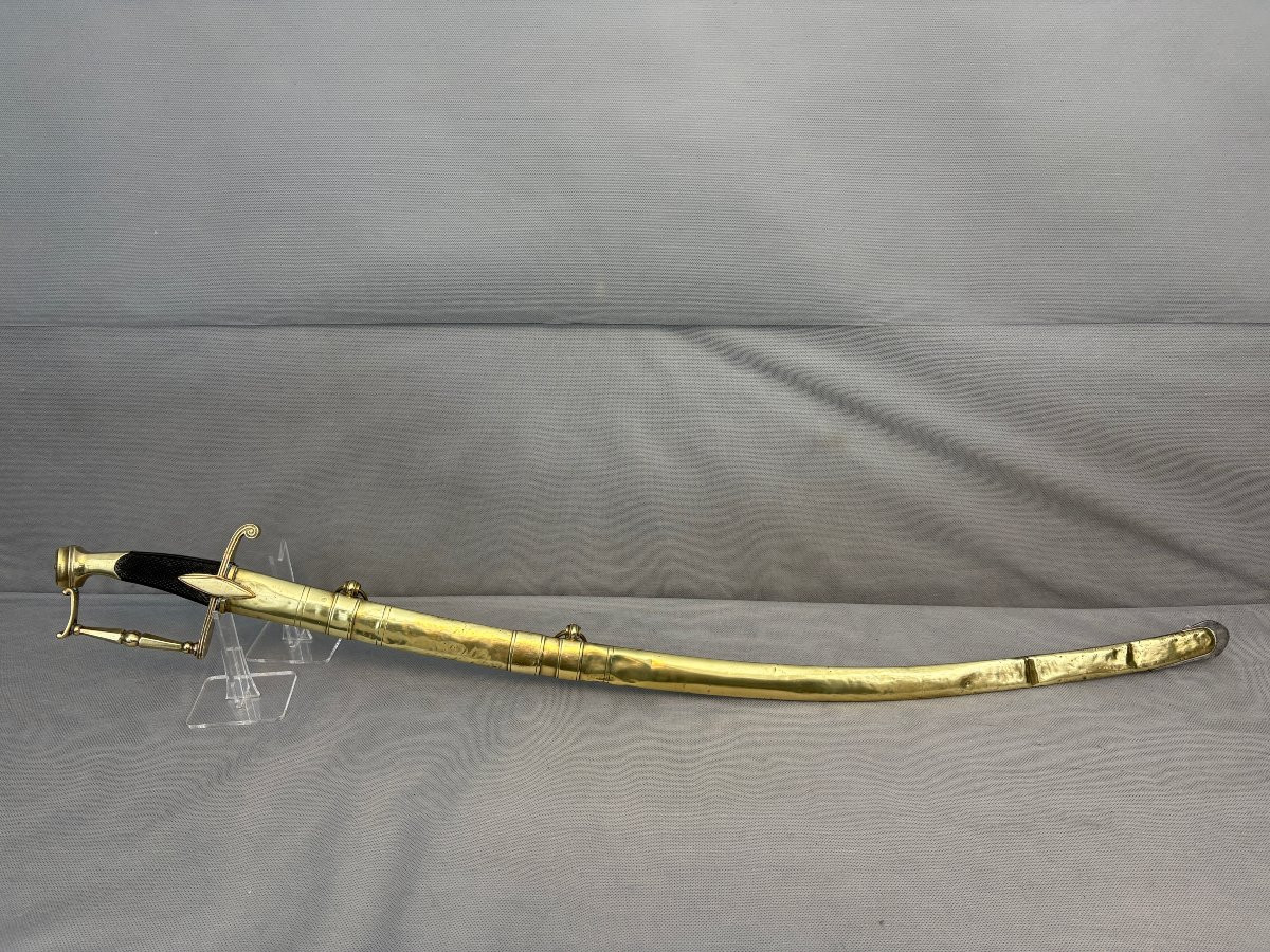 SABRE D'OFFICIER DE CAVALERIE LEGERE  CONSULAT EMPIRE-photo-2