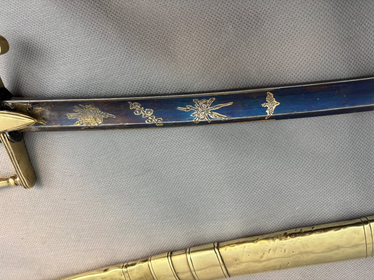 SABRE D'OFFICIER DE CAVALERIE LEGERE  CONSULAT EMPIRE-photo-4