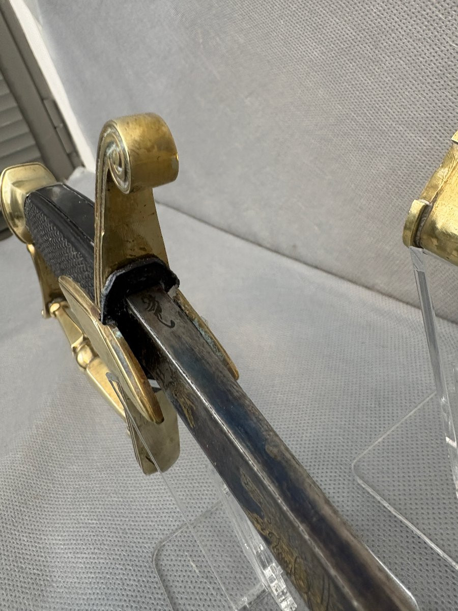 SABRE D'OFFICIER DE CAVALERIE LEGERE  CONSULAT EMPIRE-photo-3