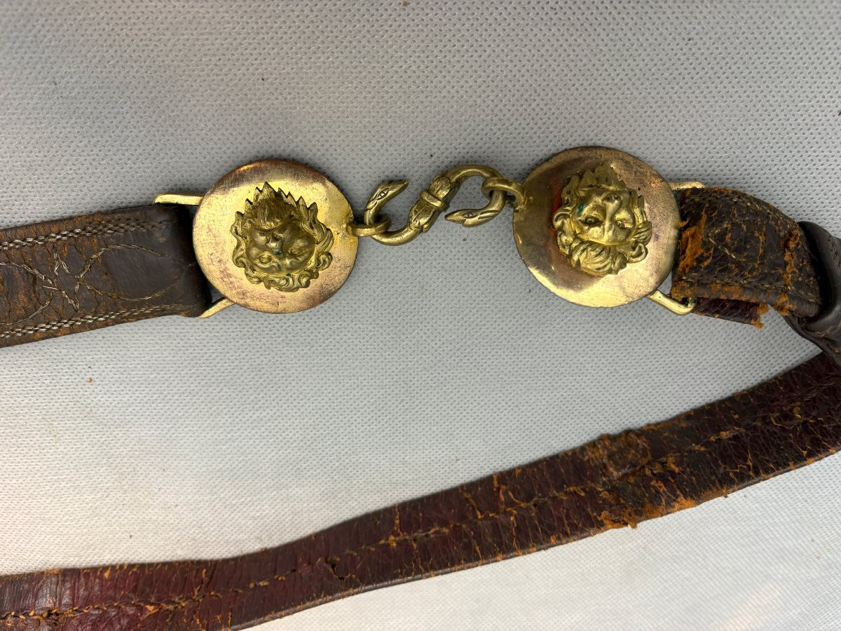 CEINTURON D'OFFICIER DE HUSSARD fin 18éme  CONSULAT EMPIRE-photo-4
