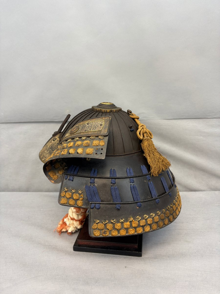 Kabuto Helmet By Samourai Edo Period-photo-2