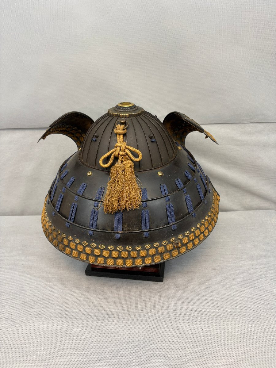 Kabuto Helmet By Samourai Edo Period-photo-3