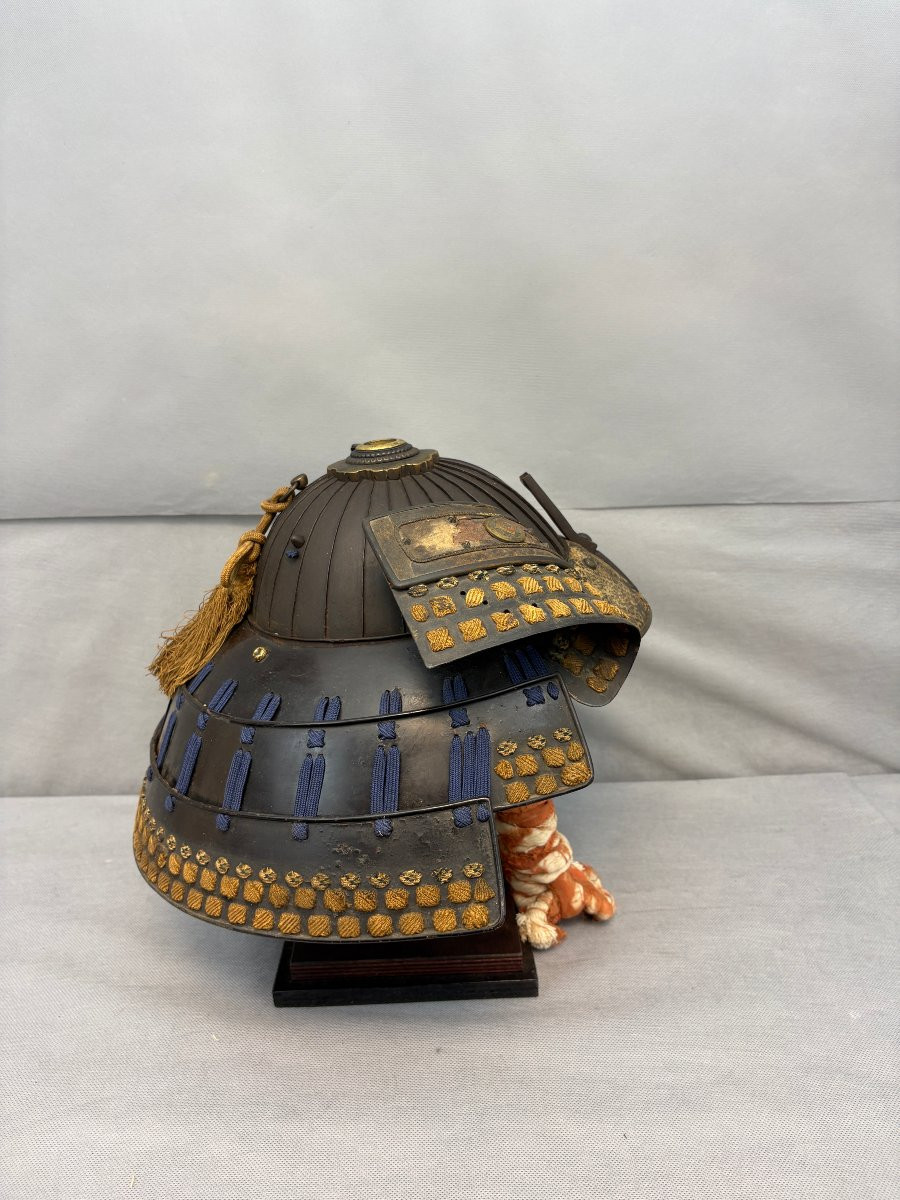 Kabuto Helmet By Samourai Edo Period-photo-4