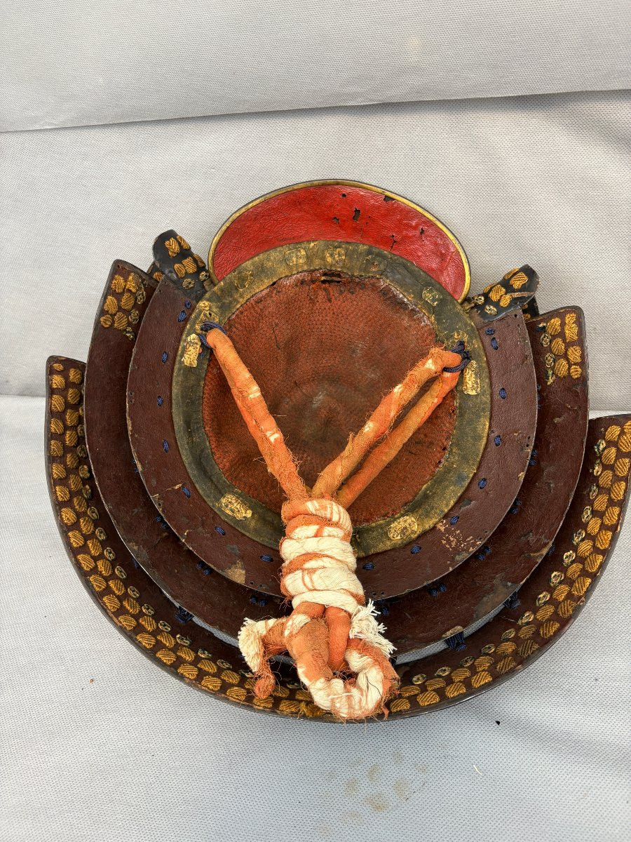 Kabuto Helmet By Samourai Edo Period-photo-3