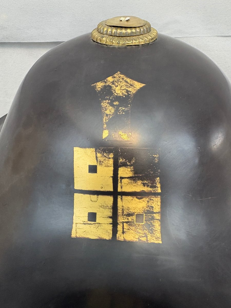 Jingasa Helmet By Samourai Edo Period-photo-2