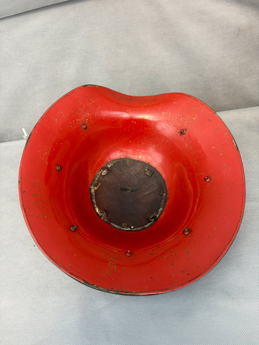 Jingasa Helmet By Samourai Edo Period-photo-4