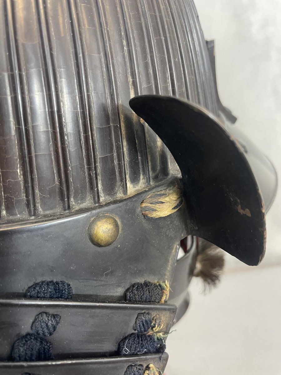 Kabuto Samourai Helmet Early Edo Period Signed-photo-3