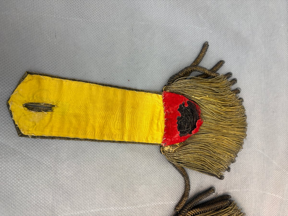Paire d'EPAULETTES DE MARECHAL DE CAMP  fin XVIII é siècle -photo-4