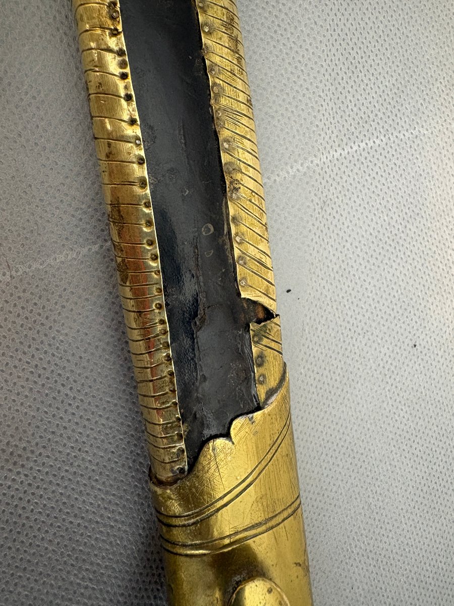 SABRE d'OFFICIER de CAVALERIE LEGERE HUSSARD fin XVIII SIECLE -photo-6