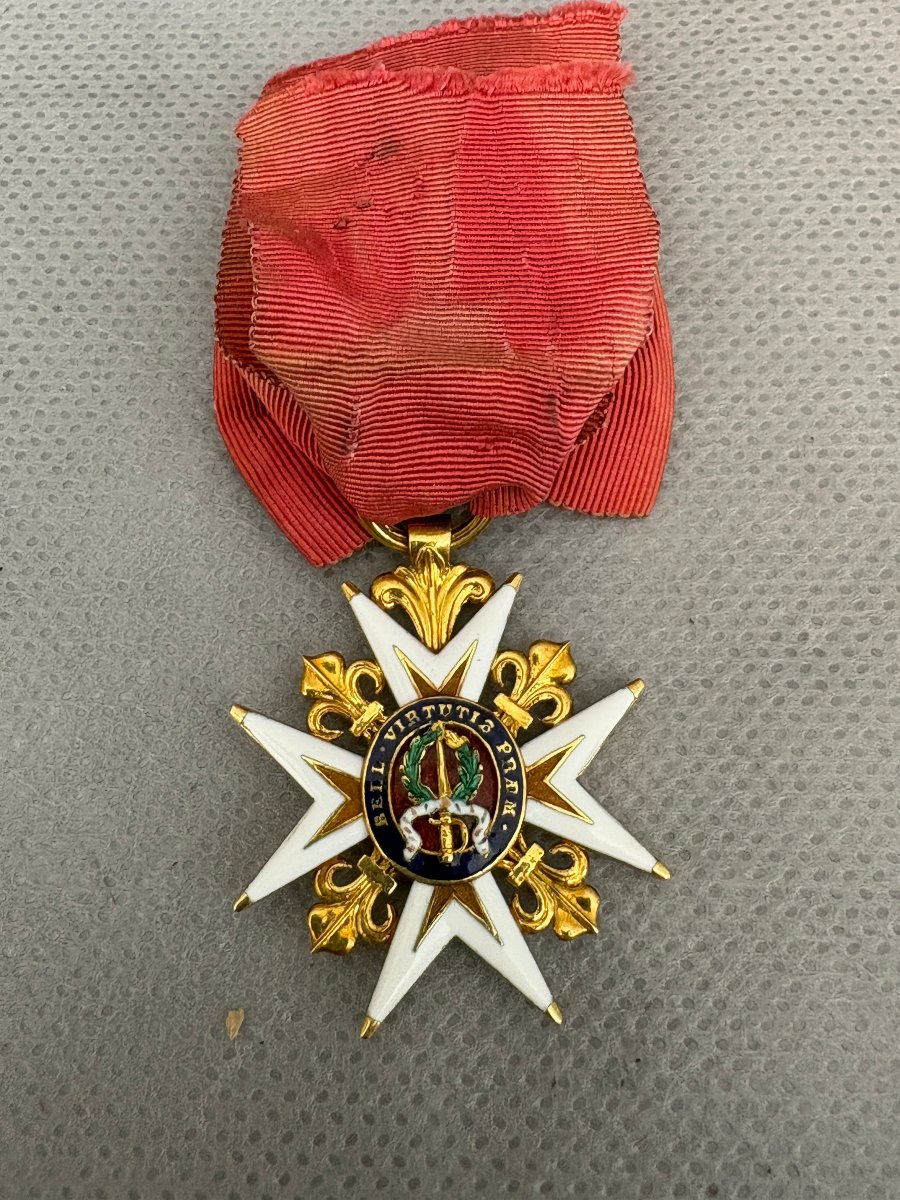 CROIX de CHEVALIER de l'ordre de SAINT LOUIS  époque LOUIS XVI-photo-2