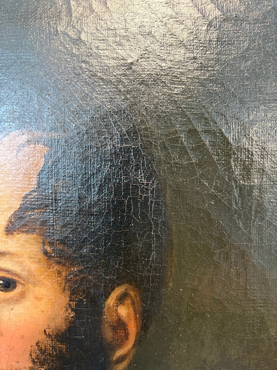 Oil Portrait On Canvas Of A Hussar Officer From The 3rd Regiment -photo-2