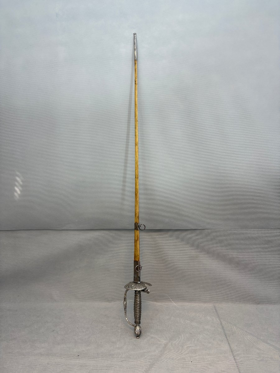 EPEE d'OFFICIER en ARGENT XVIII ème -photo-2