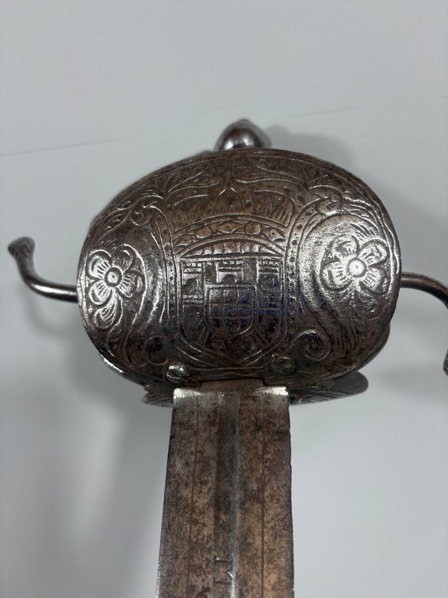 FORTE EPEE  d'OFFICIER aux ARMES du PORTUGAL .-photo-4