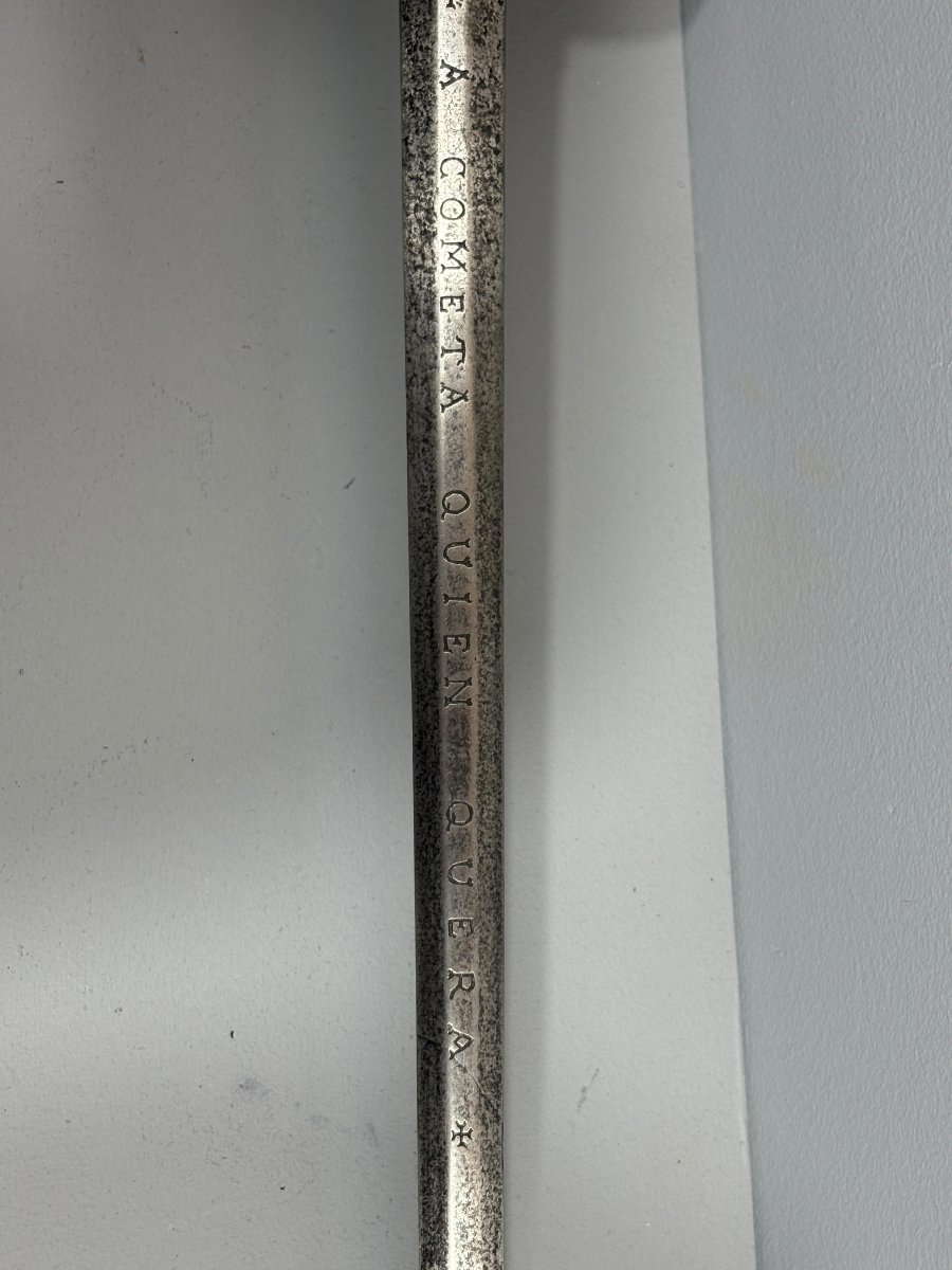 Shell-handled Sword, Known As The "taza" Spanish Sword From Toledo -photo-3