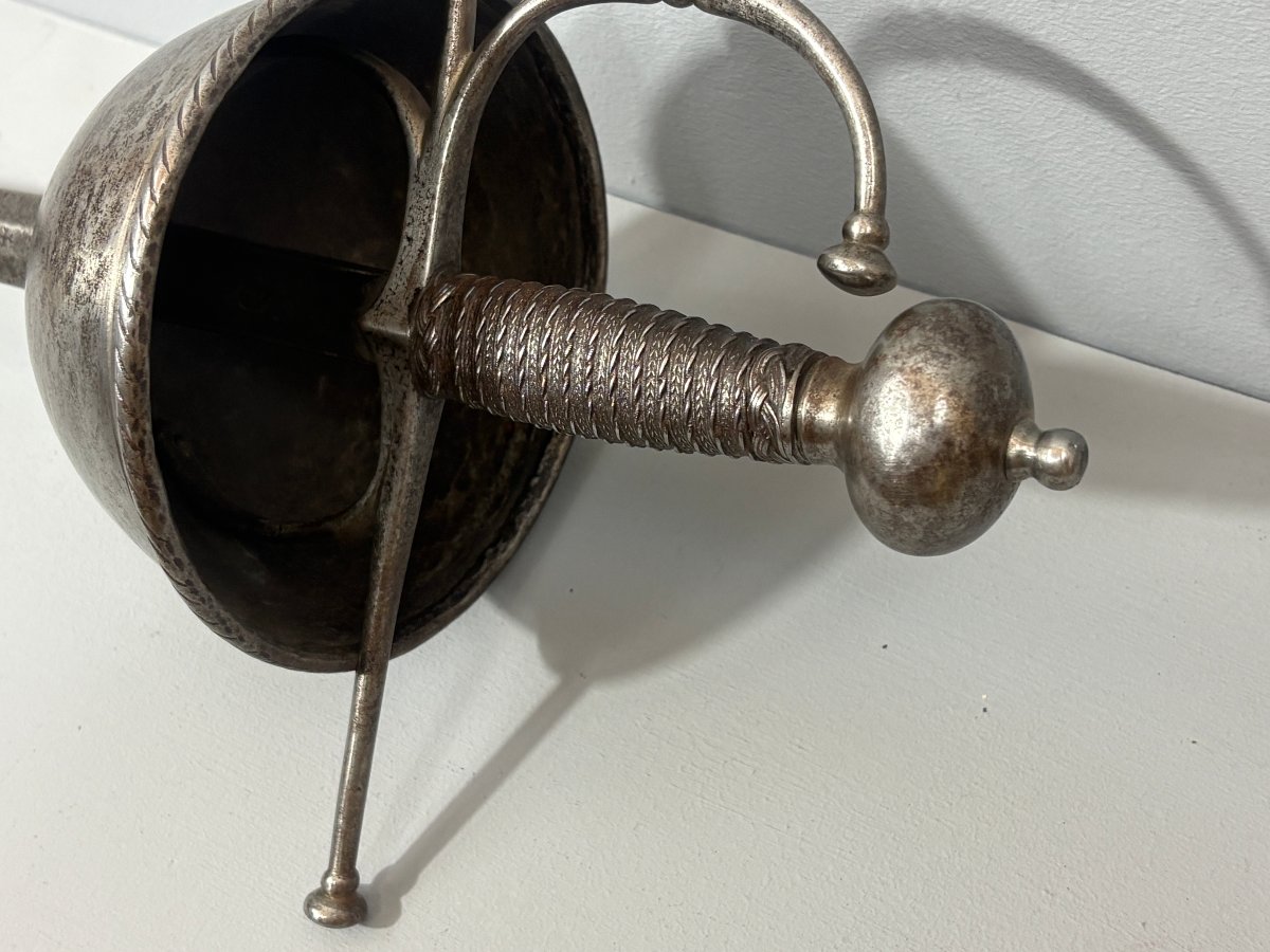 Shell-handled Sword, Known As The "taza" Spanish Sword From Toledo -photo-2