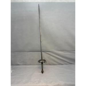 LONGUE EPEE  de COMBAT ou de DUEL dit de   BRETTE   XVII siècles 