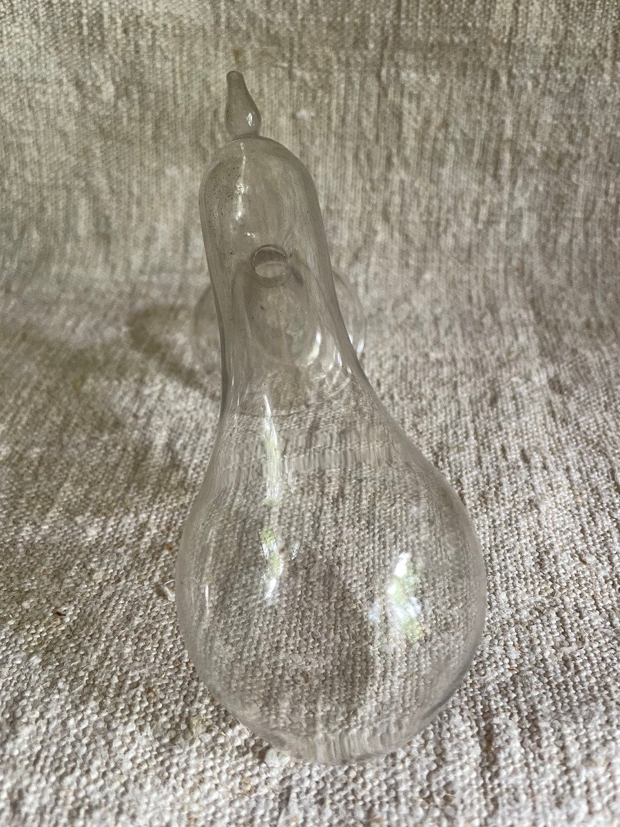 Blown Glass Breast Pump - XIXth Glassware-photo-5