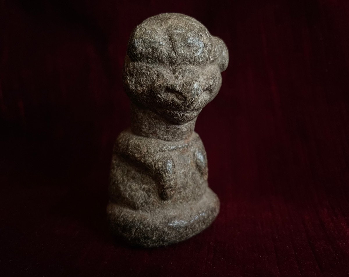 Anthropomorphic Statuette Nomoli Sierra Leone Soapstone African Art-photo-5