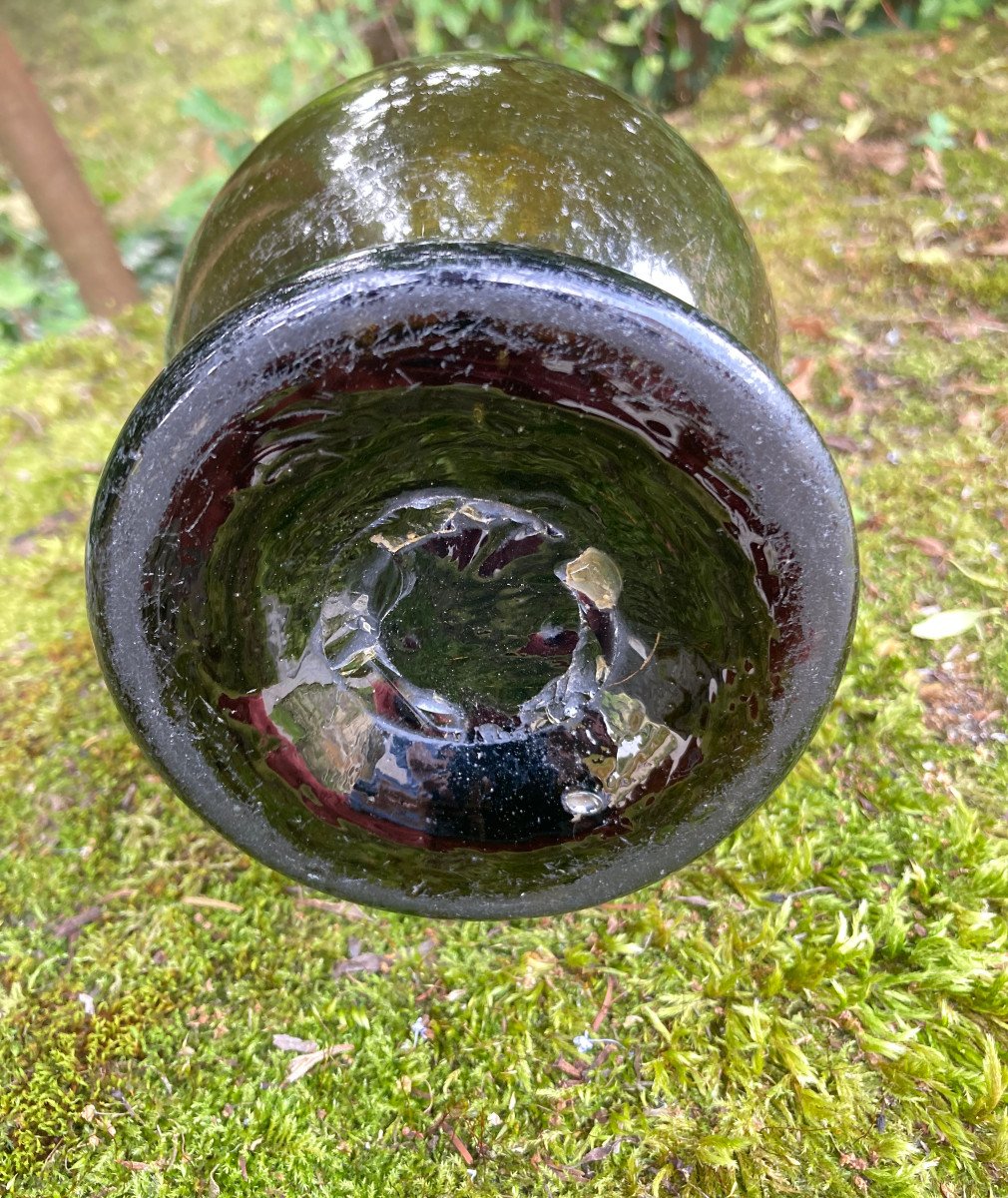 Elégant Pichet en Verre Soufflé  - Verrerie fin XVIIIe Bourgogne ou Lorraine-photo-4