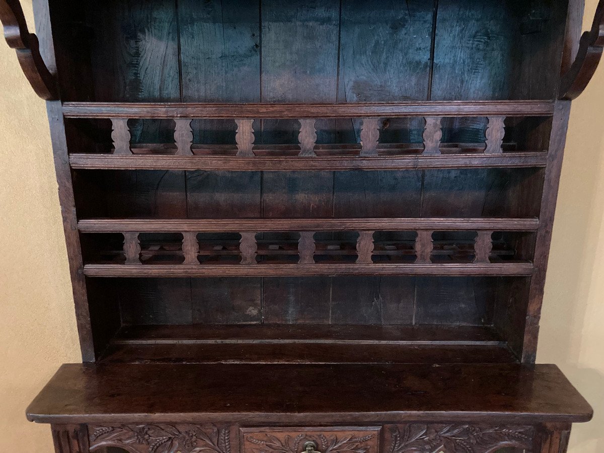Faux-palier Vaisselier Garde-manger Normand Début XIXème -photo-4