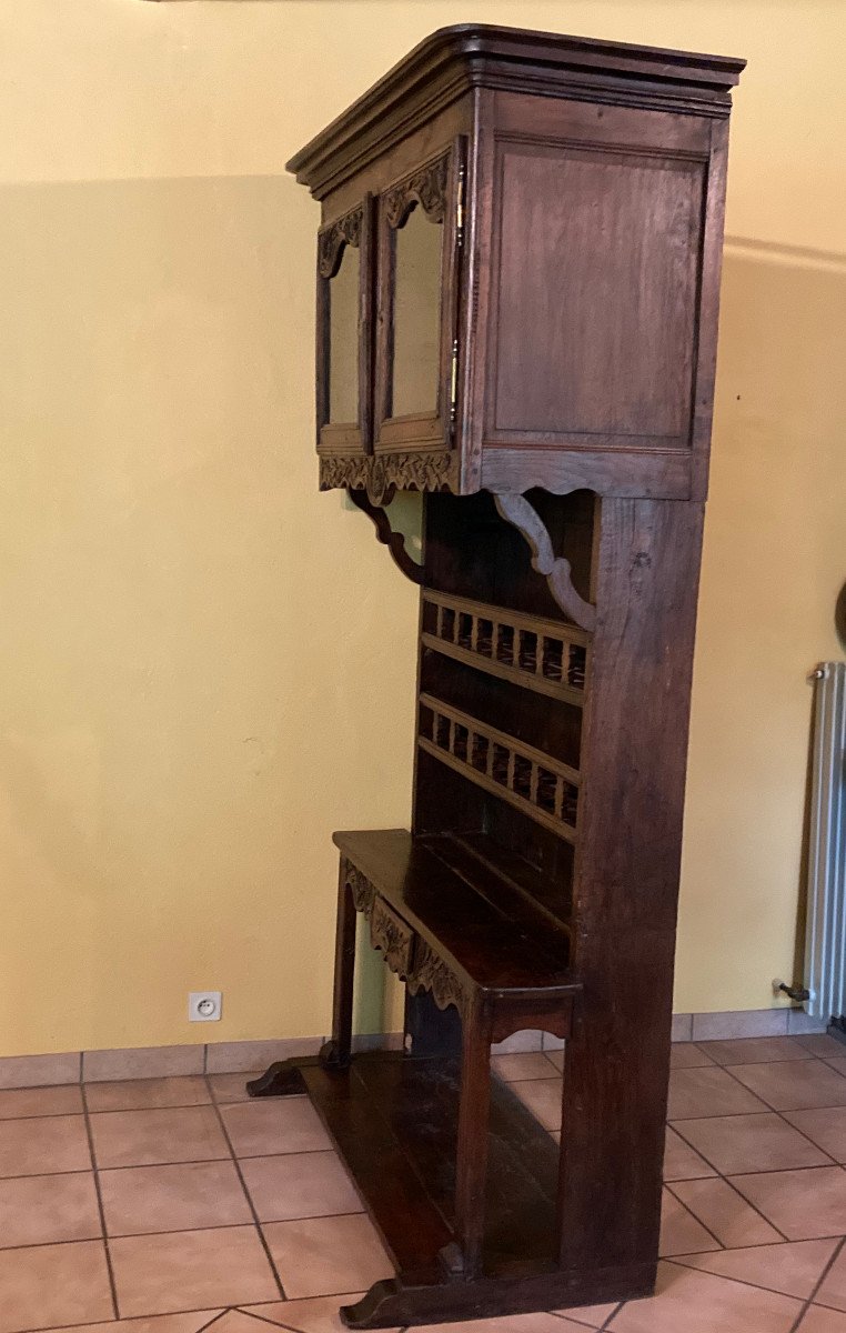Faux-palier Vaisselier Garde-manger Normand Début XIXème -photo-1