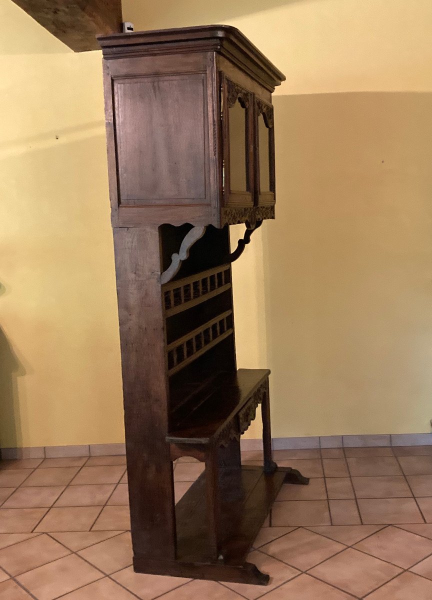 Faux-palier Vaisselier Garde-manger Normand Début XIXème -photo-2