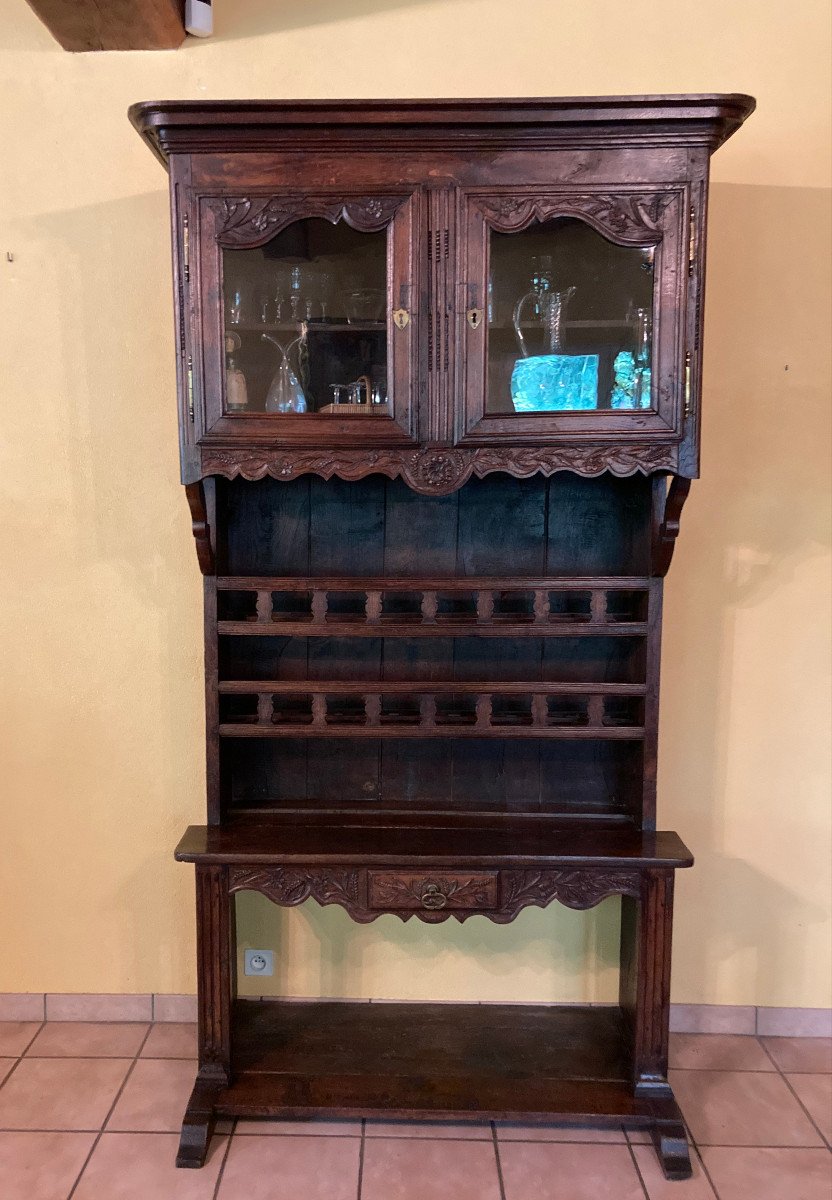 Faux-palier Vaisselier Garde-manger Normand Début XIXème 