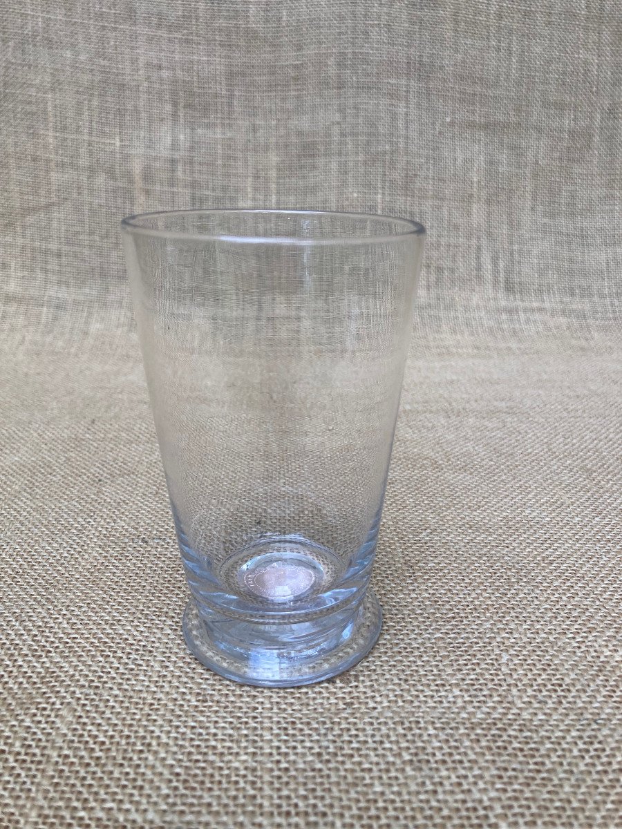Goblet Glass With Inclusion Of A Piece From 1895 - 19th Century Glassware-photo-1