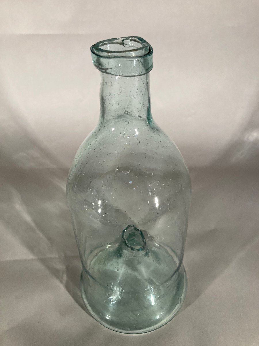 Glass Dowel - Minnow Bottle - Fish Trap - 18th Century Folk Art Glassware-photo-1