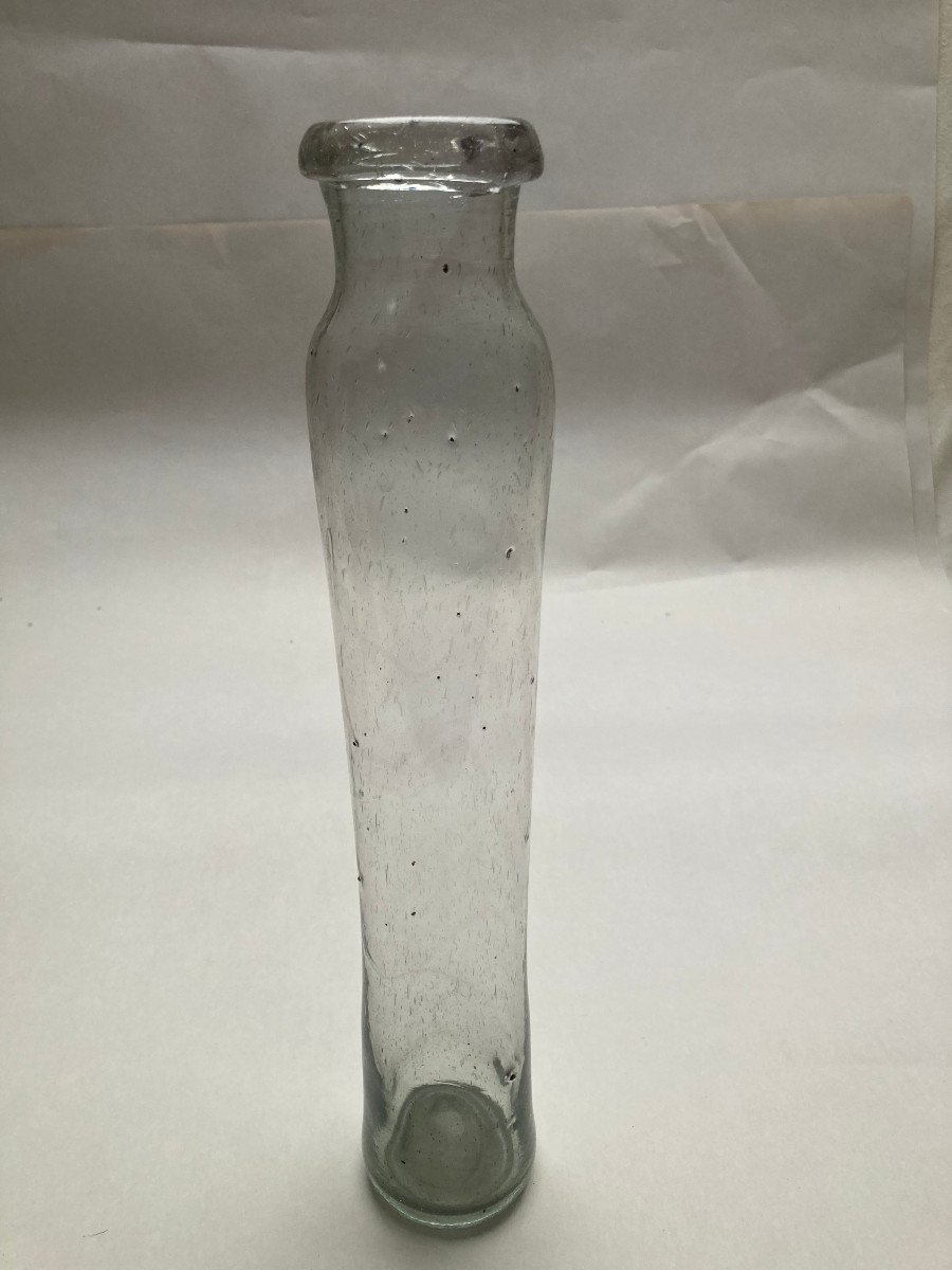 High Glass Bottle Preserves Bottle - Truffle Or Fruit Jar - 18th Century Glassware -photo-2