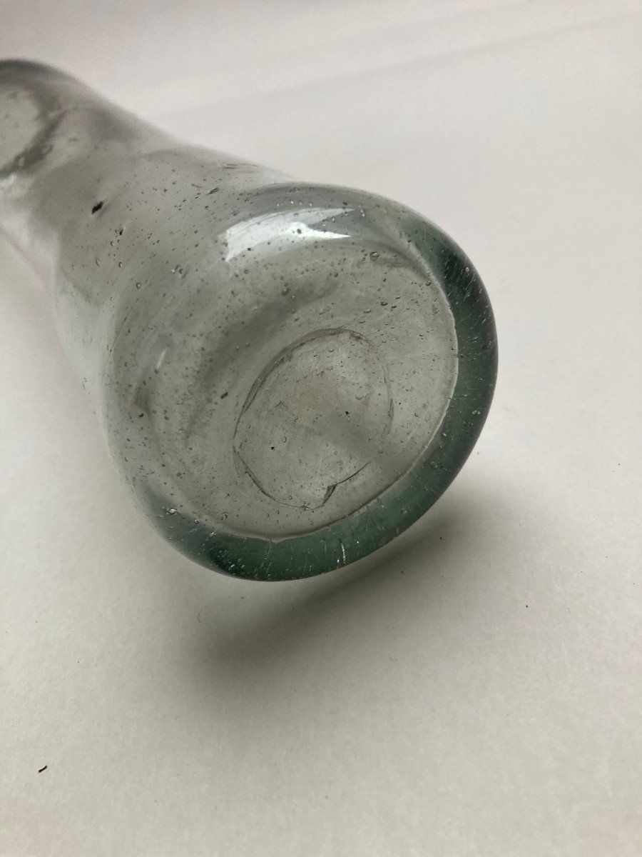 High Glass Bottle Preserves Bottle - Truffle Or Fruit Jar - 18th Century Glassware -photo-4