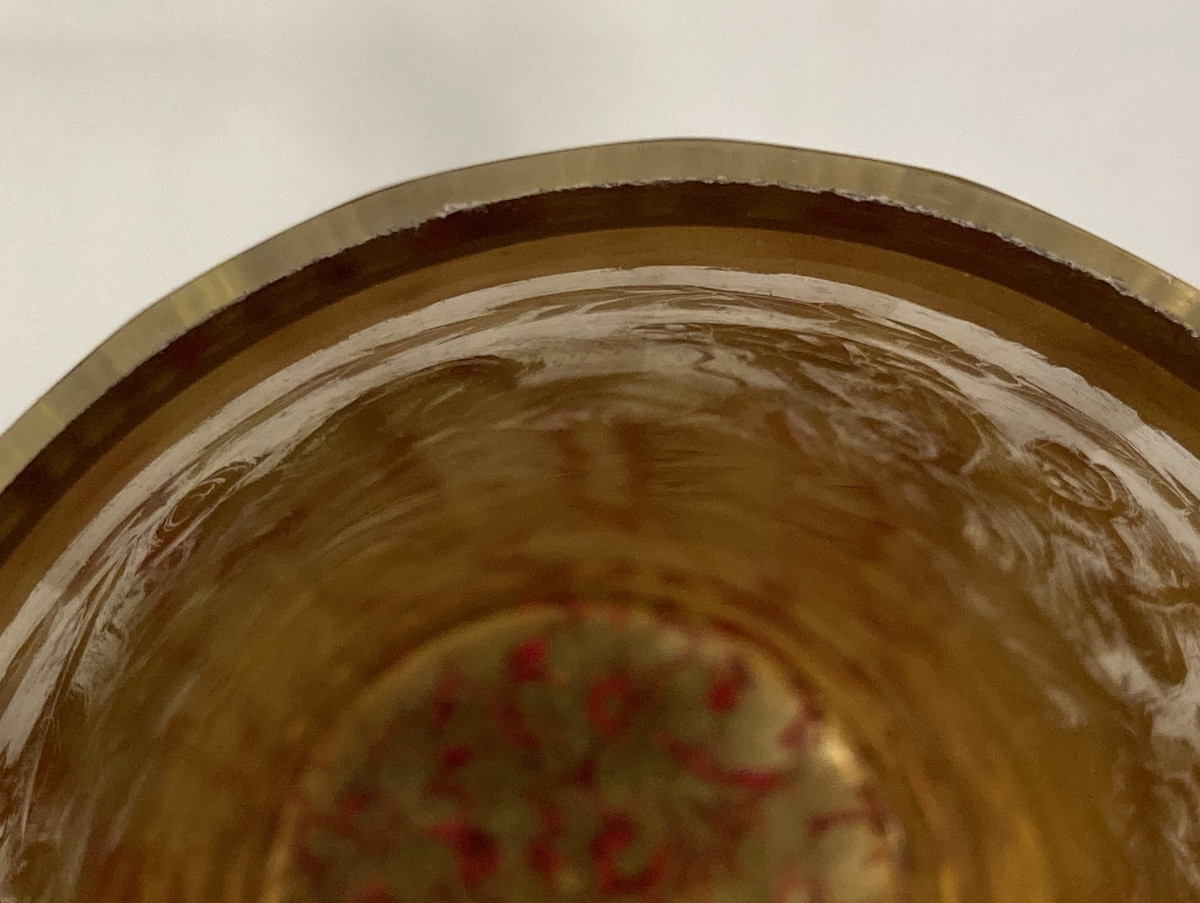 Zwischengoldglas, Double-walled Glass Goblet. Bohemian, Germany, 18th Century. Signed -photo-3