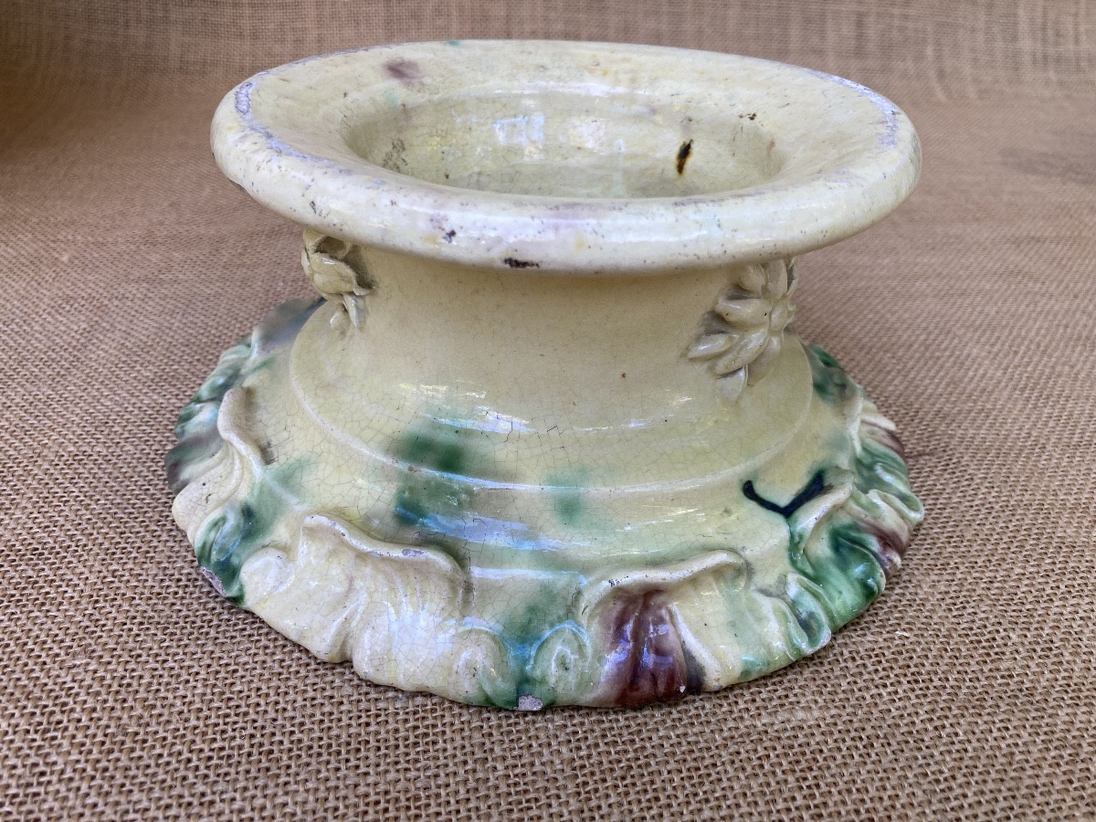 Glazed Earthenware Water Fountain, Provence, Biot? Early 19th Century, Folk Art Pottery.-photo-5