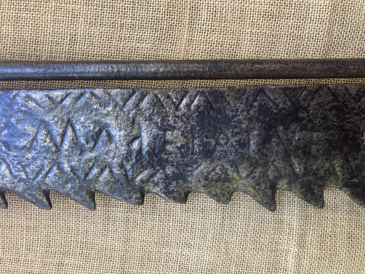 Wrought Iron Rack With A Name, Folk Art, 18th Century-photo-1