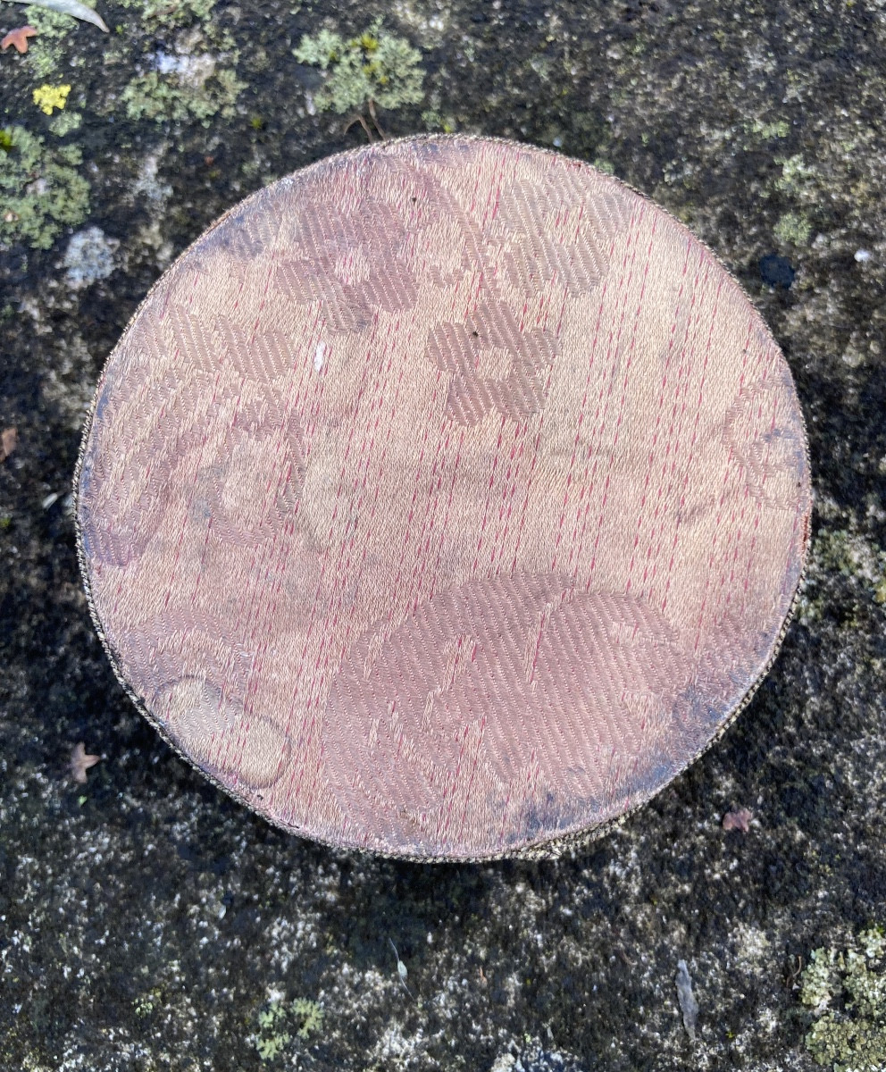 Tabatière Bretonne de femme, ronce de buis, laiton, début XIXem-photo-3