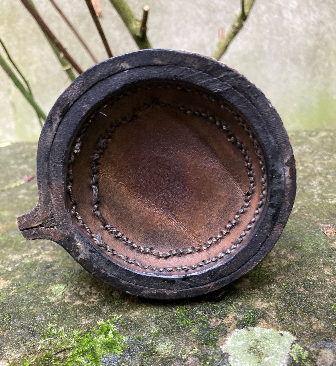 Black Jack Leather Pitcher, English 19th Century?-photo-5