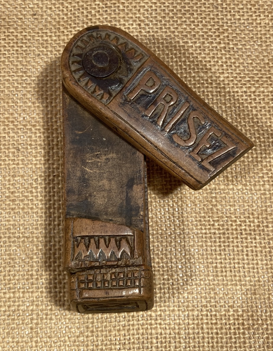 Shoe-shaped Snuffbox With A Mechanism, Late 19th/early 20th Century, Folk Art.-photo-2