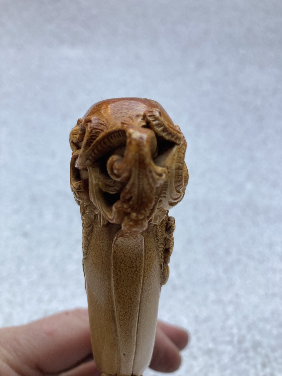 Meerschaum Pipe, Cossack Abduction Scene On Horseback, 19th Century.-photo-1