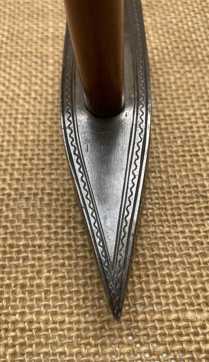 Chiseled, Engraved, Highly Decorated Hammer, Wrought Iron, Tool, Folk Art Late 19th C. Early 20th C.-photo-2