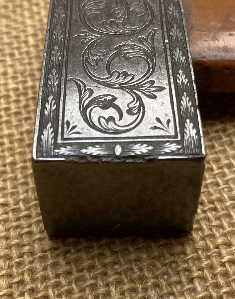 Chiseled, Engraved, Highly Decorated Hammer, Wrought Iron, Tool, Folk Art Late 19th C. Early 20th C.-photo-5