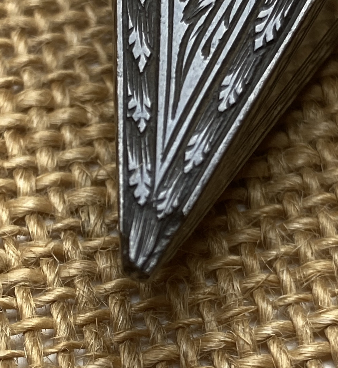 Chiseled, Engraved, Highly Decorated Hammer, Wrought Iron, Tool, Folk Art Late 19th C. Early 20th C.-photo-6