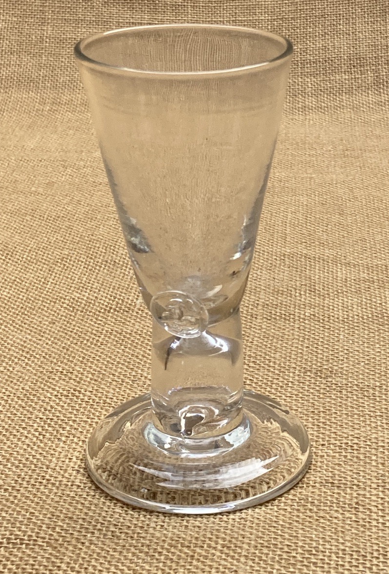 Eight Danish Glasses From The Early 19th Century, Blown Glass, With Fleur-de-lis Motifs.-photo-4